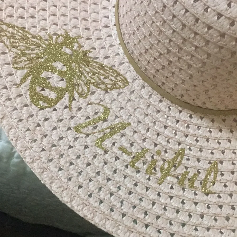 New 🐝 U-tiful Blush Pink Floppy Sun Hat